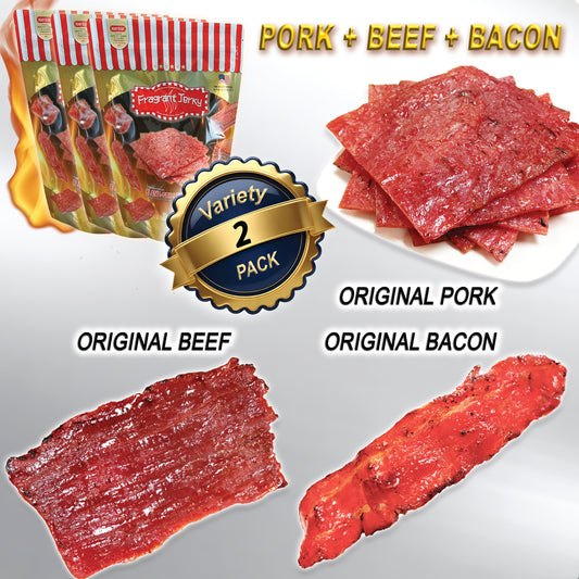ORIGINAL FLAVOR - PORK+BEEF+BACON (4oz Each)