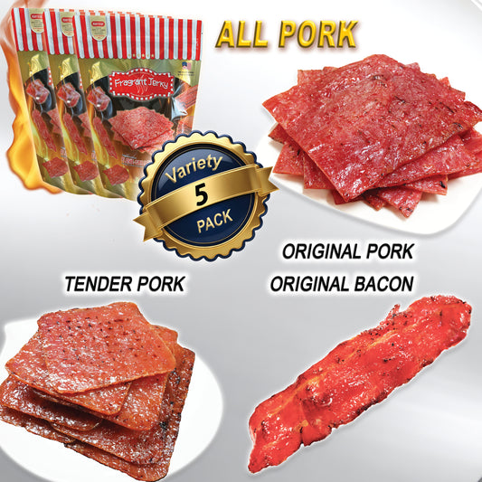 ORIGINAL FLAVOR - ALL PORK (Pork+Tender Pork+Bacon 4oz Each)