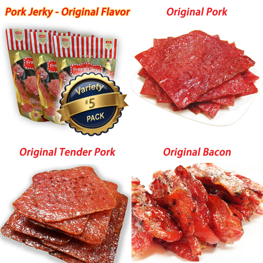 ALL PORK - ORIGINAL FLAVOR (Pork/Tender Pork/Bacon 4oz Each)